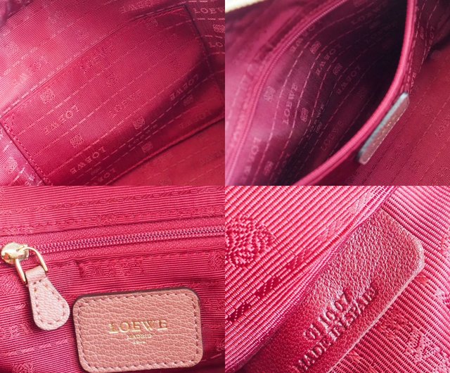 LOEWE アマソナ28 ハンドバッグ フィグ ピンク ブラウンレッド LOEWE アマソナ28 ハンドバッグ フィグ ピンク ブラウンレッド
