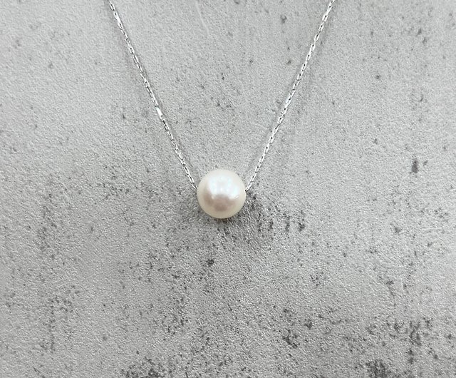 天然真珠 ネックレス 7～7.5mm 海水真珠ホワイト真珠 日本産 10K