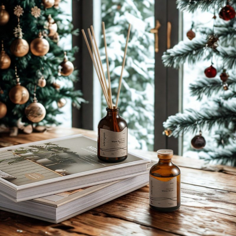 【聖誕禮物】手工香氛擴香瓶【愉快香松】木質調新鮮松樹 - 香薰/精油/線香 - 精油 