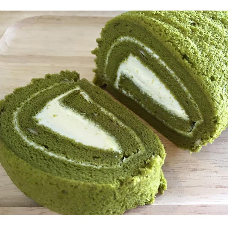 Authentic Shizuoka Matcha Roll-16CM#日本纯正静冈抹茶# Refreshing and not greasy fresh cream# Soft and dense - Cake & Desserts - Fresh Ingredients Green