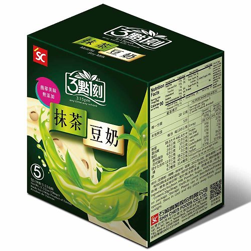 3 點1刻 【3點1刻】抹茶植物性蛋白飲 (抹茶豆奶) 5入/盒