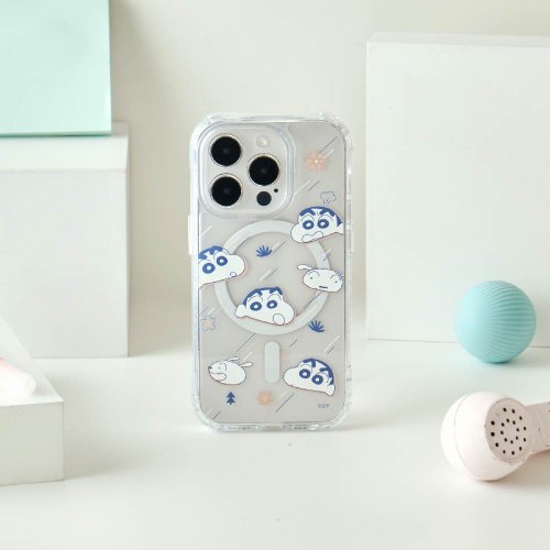 TOYSELECT 蠟筆小新流星雨抗黃防摔MagSafe iPhone手機殼
