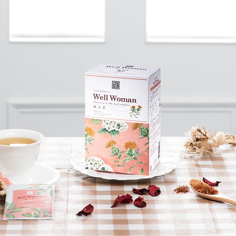 Women's tea 30 packs of decaffeinated herbal tea 2g*30 packs per pack - ชา - วัสดุอีโค สีแดง