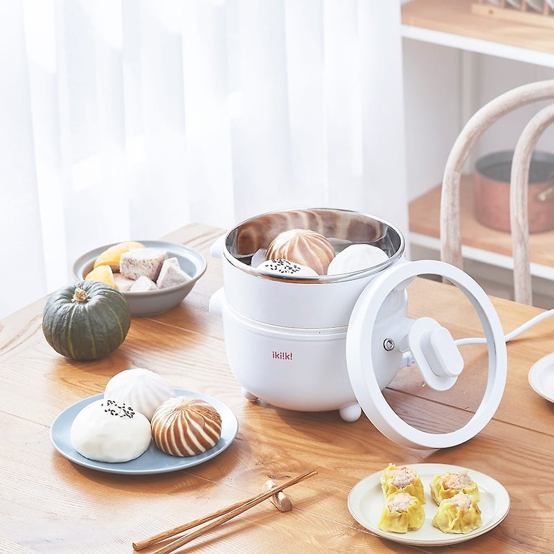 【ikiiki伊崎】ceramic cooking electric hot pot - Kitchen Appliances - Other Materials White