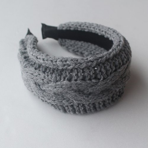verymignon Gray Knitted Headband,Knitting Headband,No SLIP / NO headache / No hard