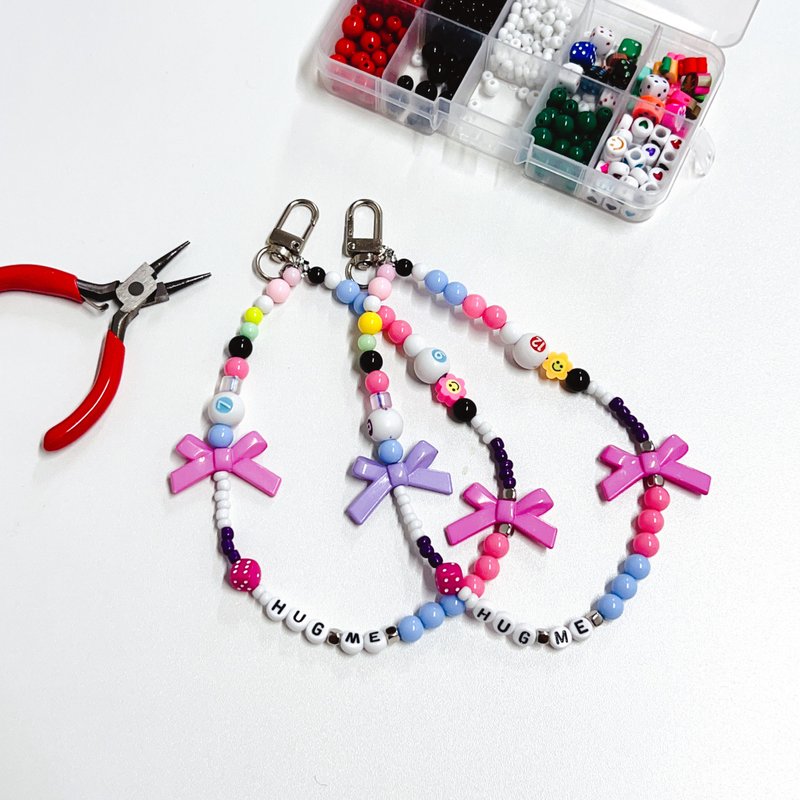 Beaded Phone Strap Girly Rock Style - Lanyards & Straps - Plastic 