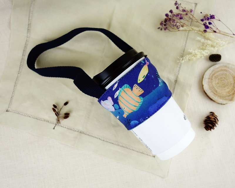 Double-layer beverage bag-ocean current - Beverage Holders & Bags - Polyester Multicolor