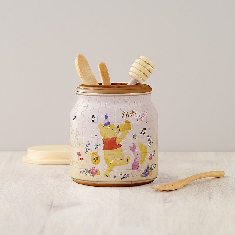 Pintoo Winnie the Pooh series storage jar 96 pieces music feast BB1008 - Board Games & Toys - Other Materials Multicolor
