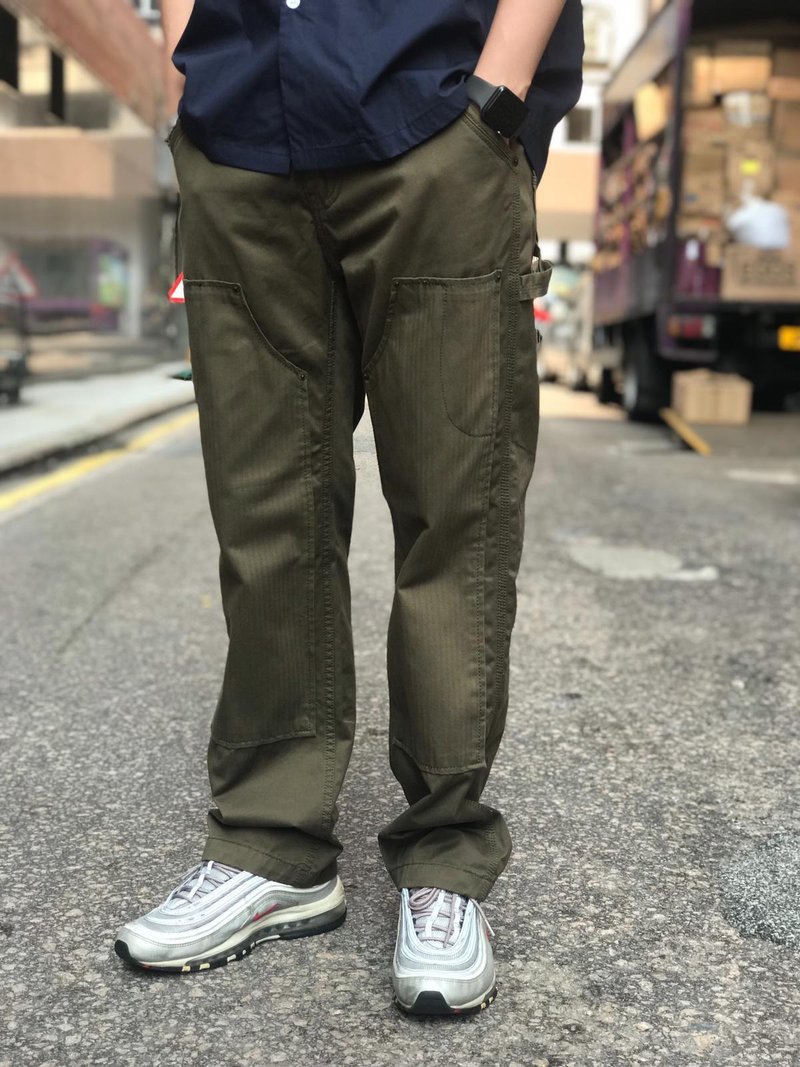 Midwest Supply Double Knee Army Pants - Men's Pants - Cotton & Hemp Green