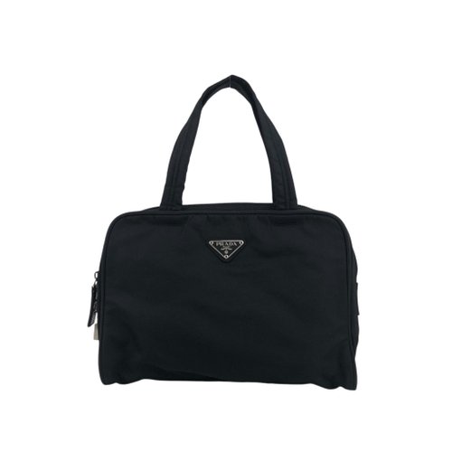 日本直送 名牌中古包 】PRADA プラダ ハンドバッグ ブラック