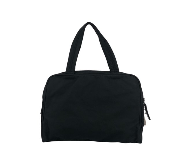 日本直送 名牌中古包 】PRADA プラダ ハンドバッグ ブラック