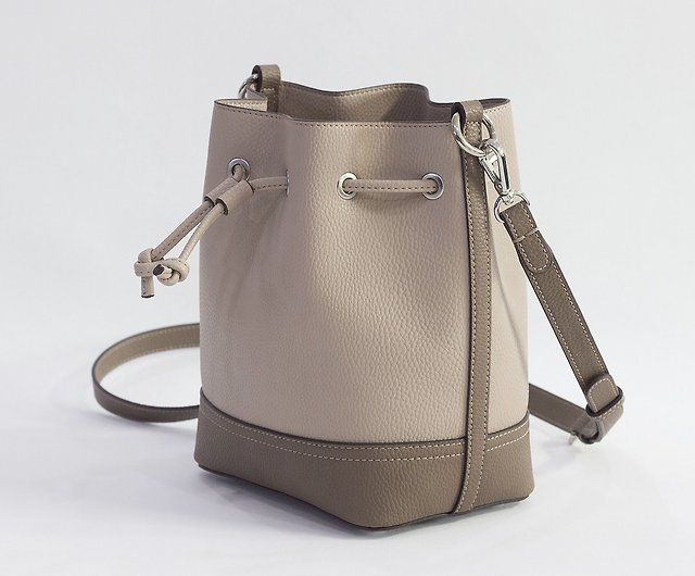 Single Shoulder Slant Bag American Thickened Litchi Pattern Hand Bucket for Women Bags Messenger Elegant Fashion Bag 