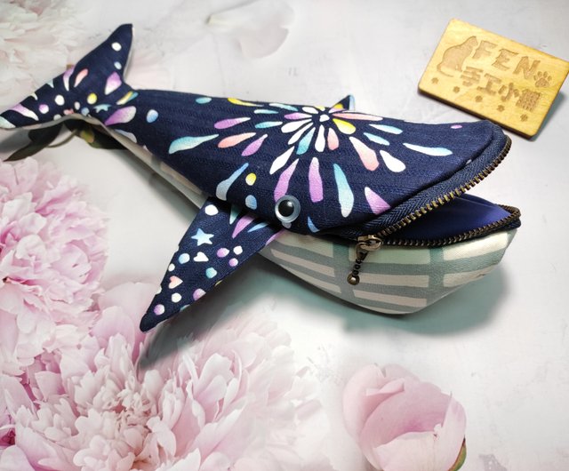 海洋生物のバッグシリーズ-日本製コットン生地-手作り海の花火きらめく