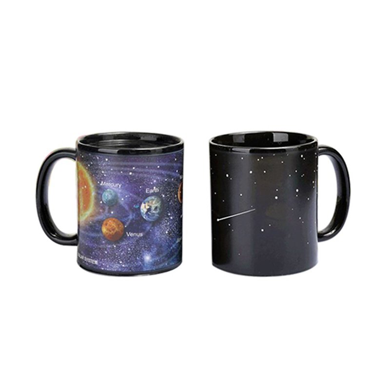 Dark night planet thermochromic cup - แก้วมัค/แก้วกาแฟ - เครื่องลายคราม 