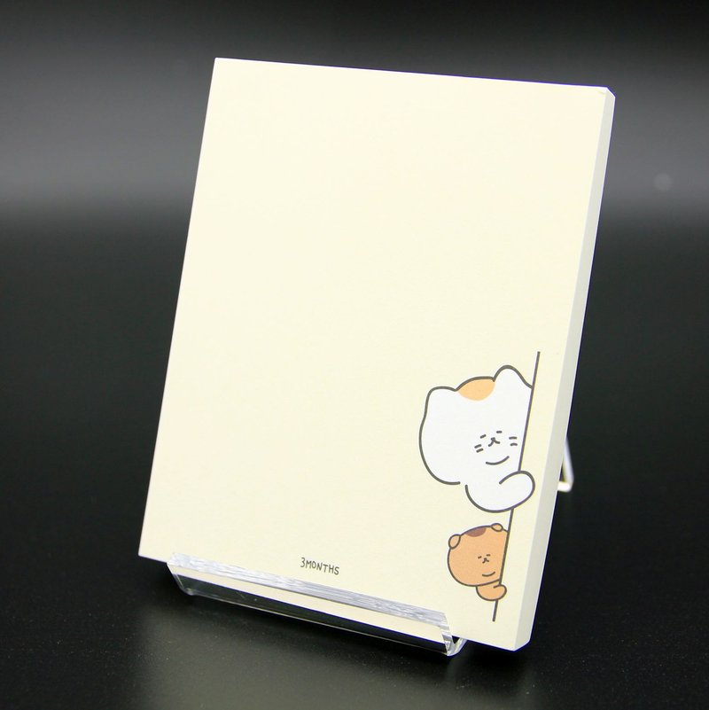 [3MONTHS Official Agent] Youzai and Abu Note Paper (Pack of 10) - Sticky Notes & Notepads - Paper Multicolor