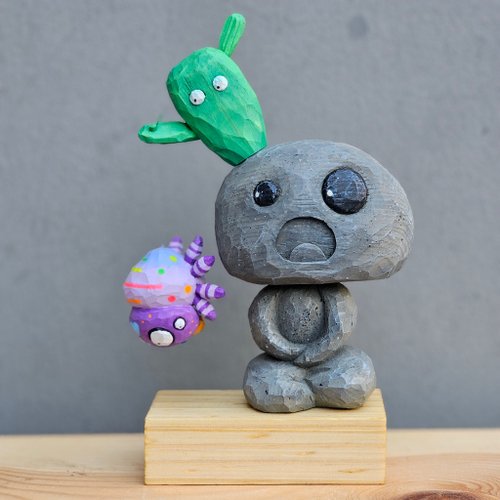 コン石、石、彫刻） - ショップ carvingforyou 人形・フィギュア