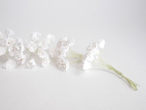 makemefrompaper Paper Flower, DIY 100 pieces gypsophila, 100 pieces, size 1 cm. white color