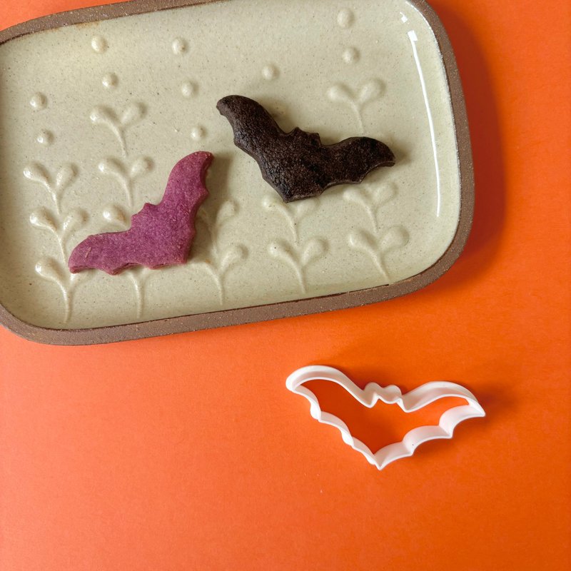 【クッキー型】コウモリ　ハロウィン - 廚具 - 塑膠 白色