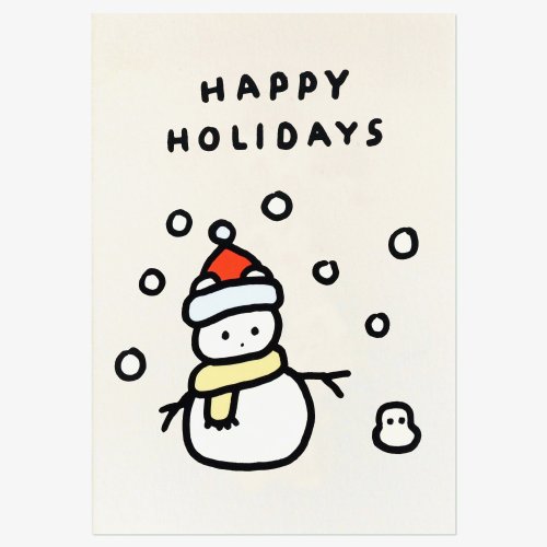 zero per zero 臺灣代理 聖誕卡片 雪人