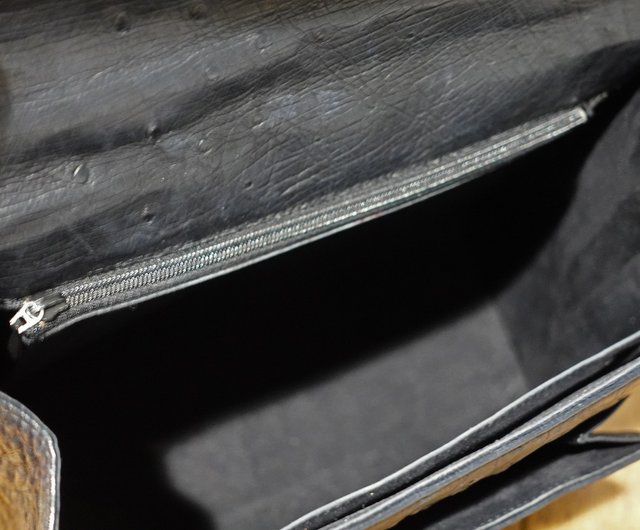 高級感満載！ ダチョウ柄 上質牛革 ハンドメード 紳士 レザーシューズ メンズ 本革革靴 ビジネスシューズ サイズ選択可P252 日本製 クライン・カルー オーストリッチ 無双仕立て ロングウォレット