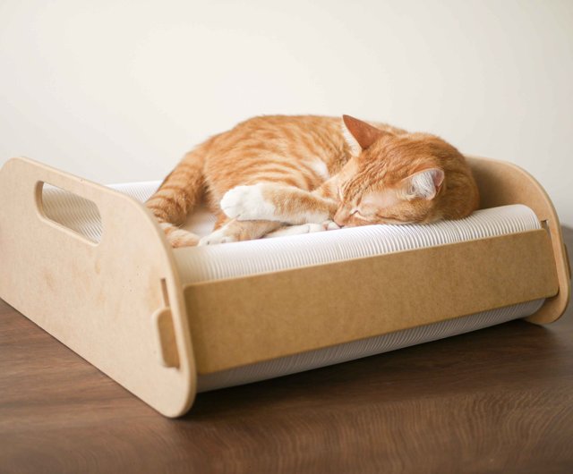 Waffle Honeycomb Paper Cat Bed can be used as a cat scratching post can be stored Shop theyoungsquare Bedding Cages Pinkoi