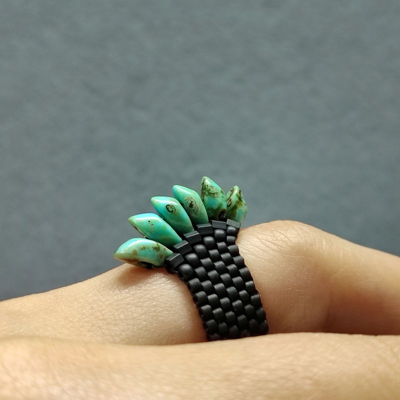 Green Dragon ring PDF tutorial | Beaded Dragon Pattern - 其他數位設計 - 其他材質 