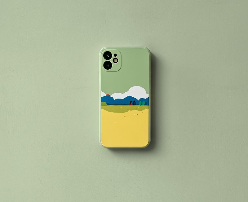 Illustrator X Phone Case-Good time with you-Love story#4 - Phone Cases - Silicone Green