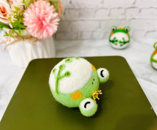 カエルの王子様 羊毛フェルトタンブラー - ショップ shing-gu
