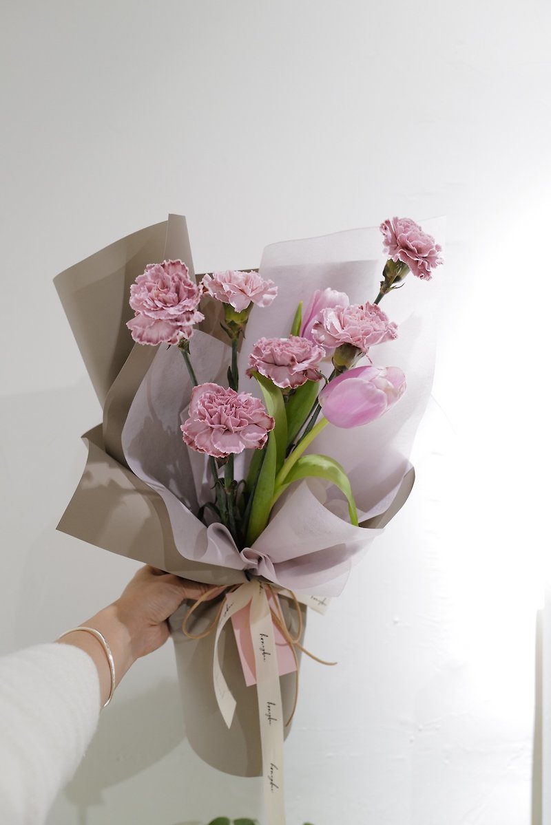 Mother's Day Limited - Red Bean Paste Bouquet - Dried Flowers & Bouquets - Plants & Flowers Purple