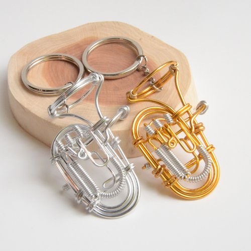 Wire Lover情鋁線藝術工作室 Wire lover 臺灣手作鋁線職人Euphonium鋁線樂器 上低音號
