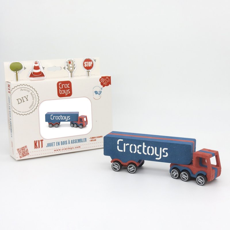 Croctoys RÉMY Container Truck DIY Assembly Kit - Kids' Toys - Wood 