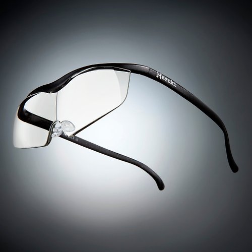 Hazuki 輕鬆無負擔 日本Hazuki眼鏡式放大鏡1.85倍-大鏡片(黑)