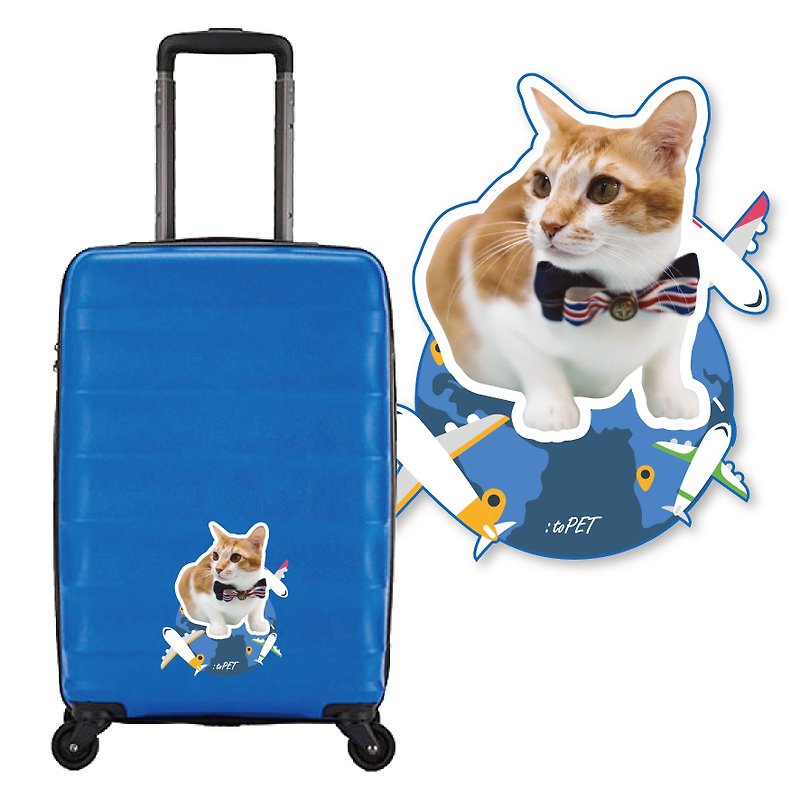 :toPET Custom - Luggage Stickers (Size XS-S) - Stickers - Waterproof Material Multicolor
