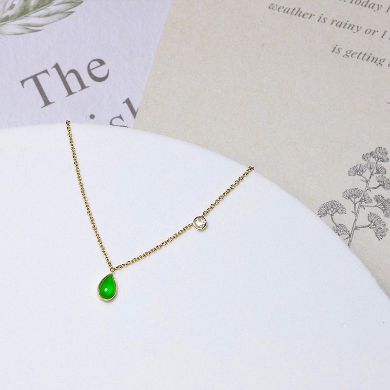 Jade Design Necklace - Necklaces - Precious Metals 