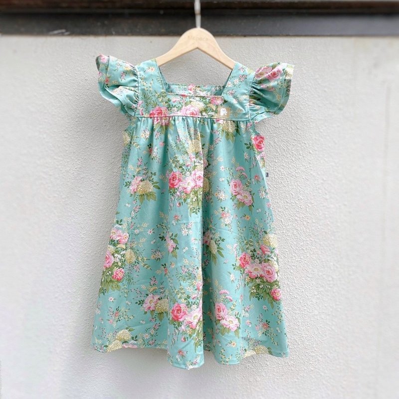 the square collar baby dress - กระโปรง - ผ้าฝ้าย/ผ้าลินิน หลากหลายสี