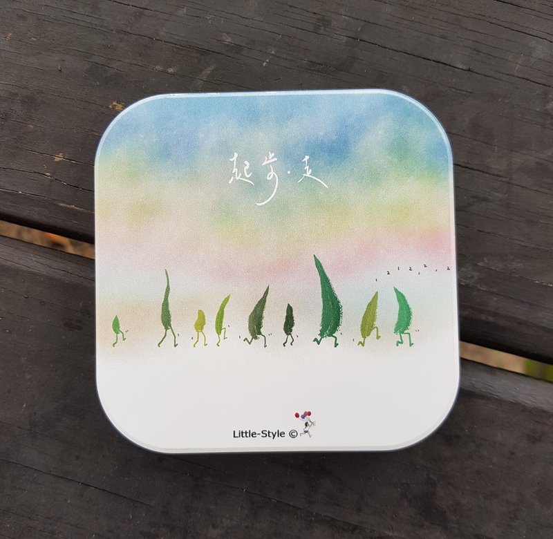 吸水杯墊-起步走 - 杯墊 - 陶 白色