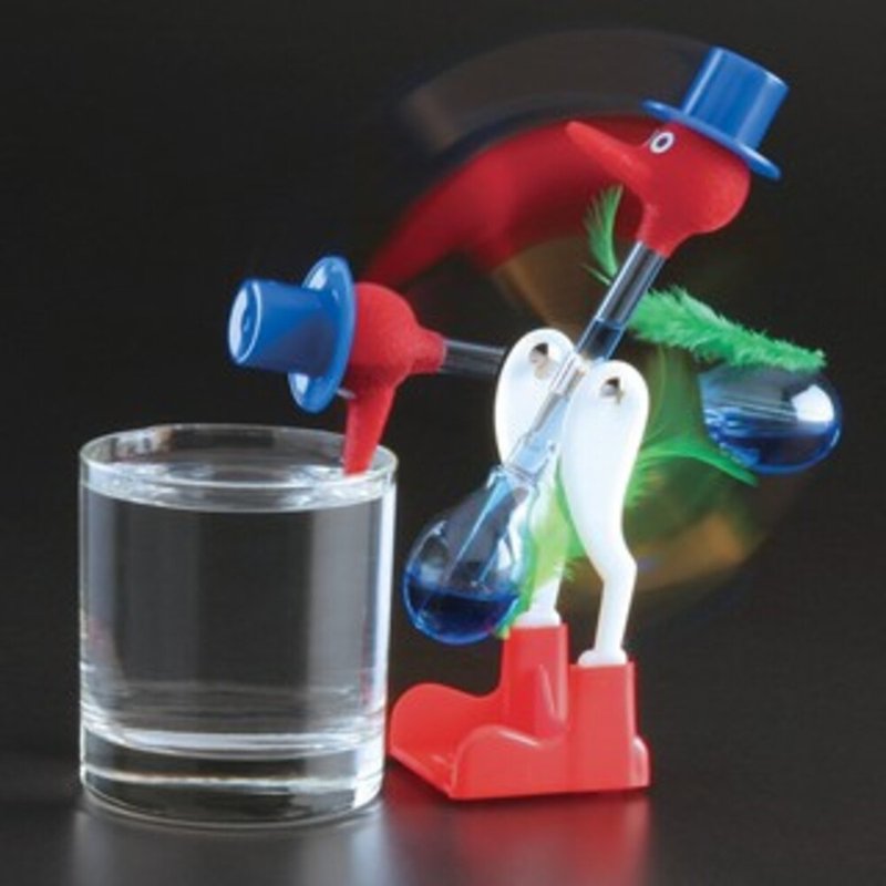 Drinking Bird 喝水鳥 - 公仔模型 - 玻璃 