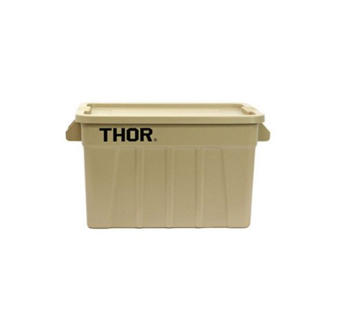 Detail Thor Large Totes With Lid Storage Box (Khaki/75L) - Shop