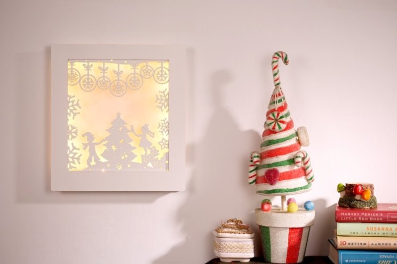 雪花框 - 燈具/燈飾 - 木頭 白色