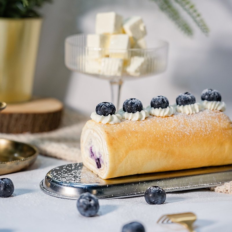 藍莓乳酪起司_毛巾捲_乳酪濃郁 - 蛋糕/甜點 - 新鮮食材 
