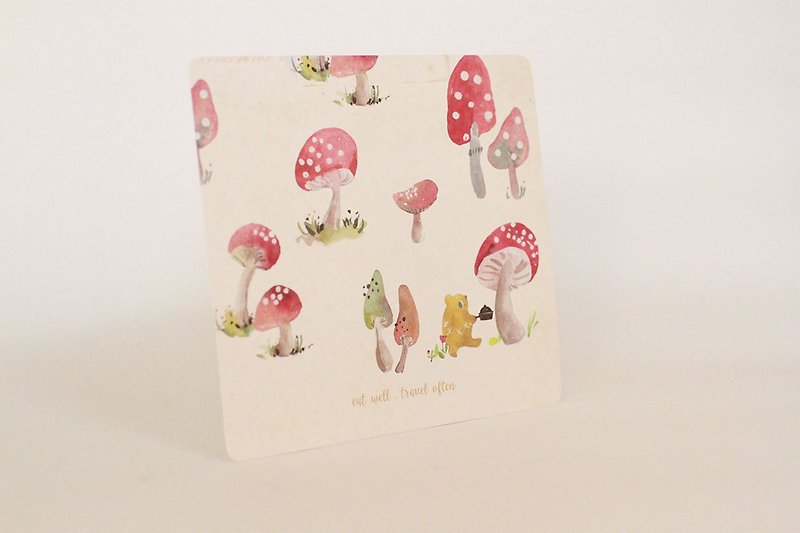 Fion Watercolor Letter Card-Shiitake Mushroom - Cards & Postcards - Paper 