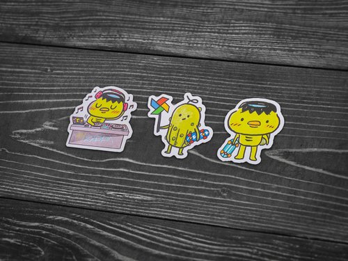 ManyMuchMore PVC Sticker set of 3 - Kappa collection 01