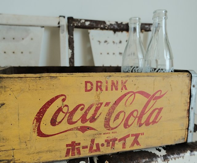 日本の昭和コカ・コーラソーダ古い木箱 - ショップ everdayvintage 置物 - Pinkoi
