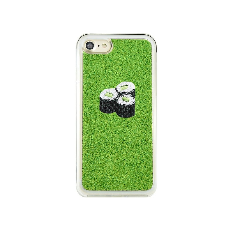 [iPhone7 Case] Shibaful -Mill Ends Park Kyototo Sushi Kappa- for iPhone 7 - Phone Cases - Other Materials Green