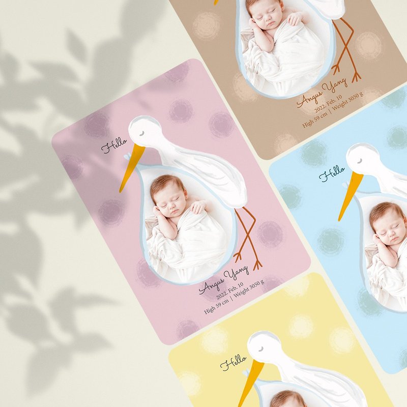 Hand-painted baby bird series Miyue card customization - Baby Gift Sets - Paper 