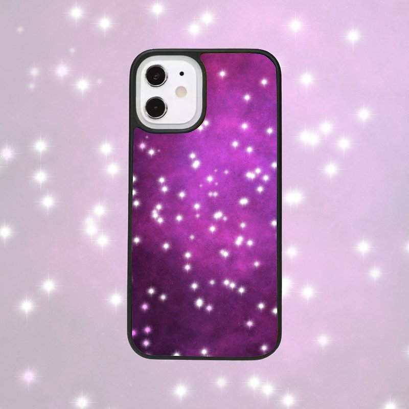 Customized iPhone 14 13 12 11 Pro Case Samsung Space Galaxy Nebula Star P32 - Phone Cases - Plastic Black