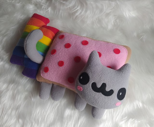 Rainbow cookie Cat plush Shop SweetHome Stuffed Dolls Figurines Pinkoi