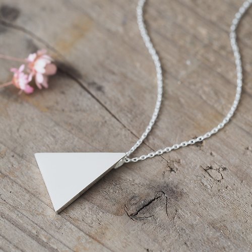 cloud-jewelry Big Triangle Long ネックレス 925 Sterling Silver