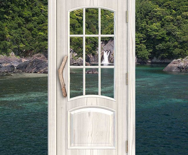 個性ある 流木ドア取っ手・流木ドアノブ・流木ドアハンドル・ 木製ドア