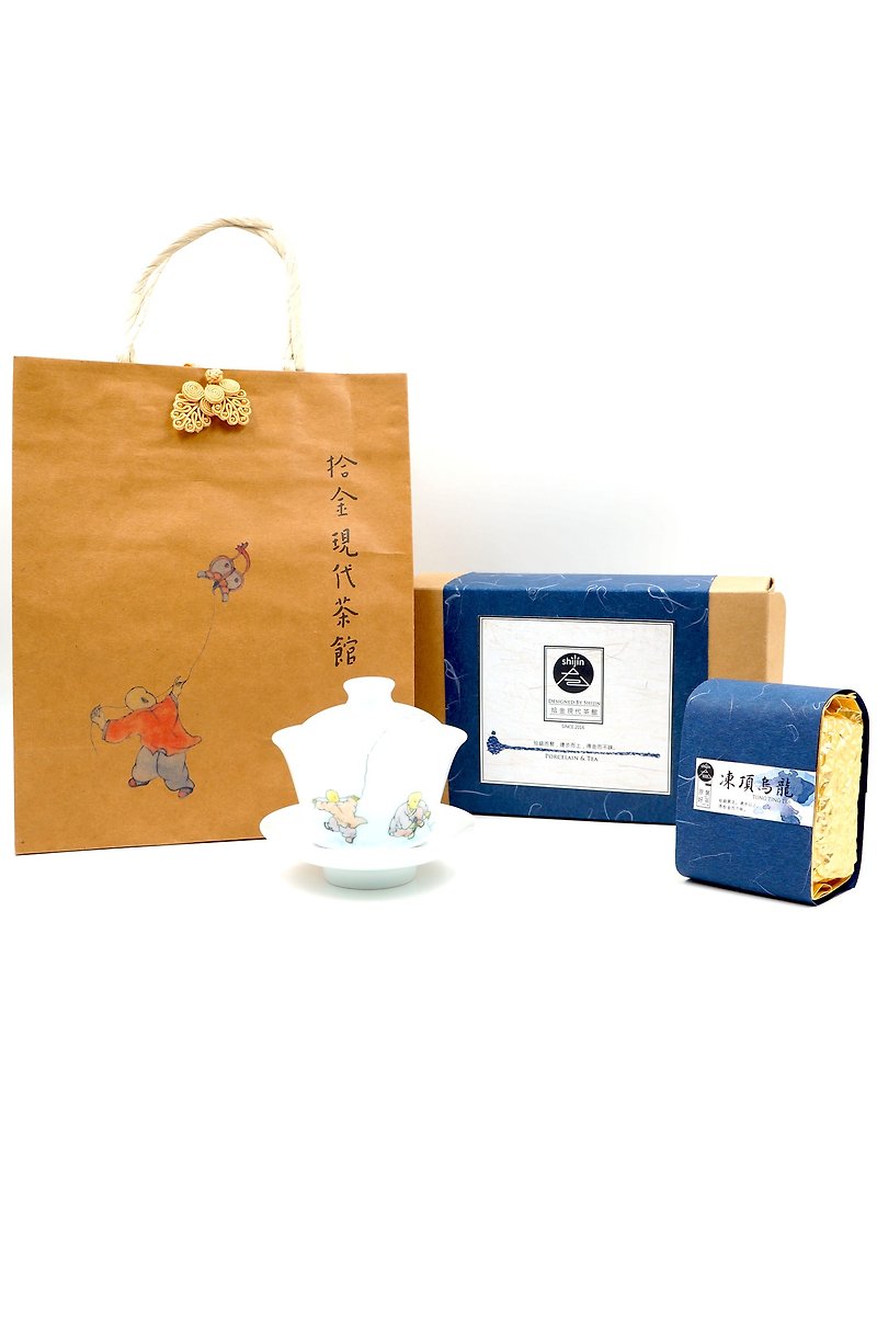 Pick up the light and enjoy the good tea limited gift box group blue and white cup - Teapots & Teacups - Porcelain 